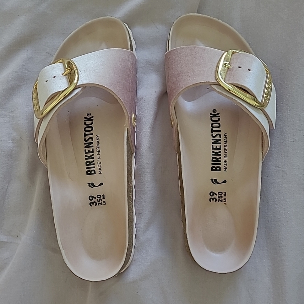 Birkenstock Crushed Velvet Madrid Slide
